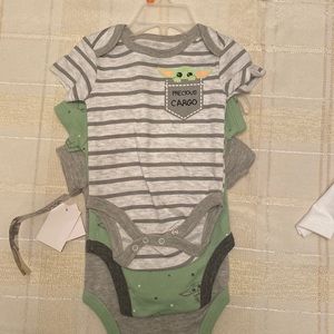 NWT Set of 3 “The Child” Onesies